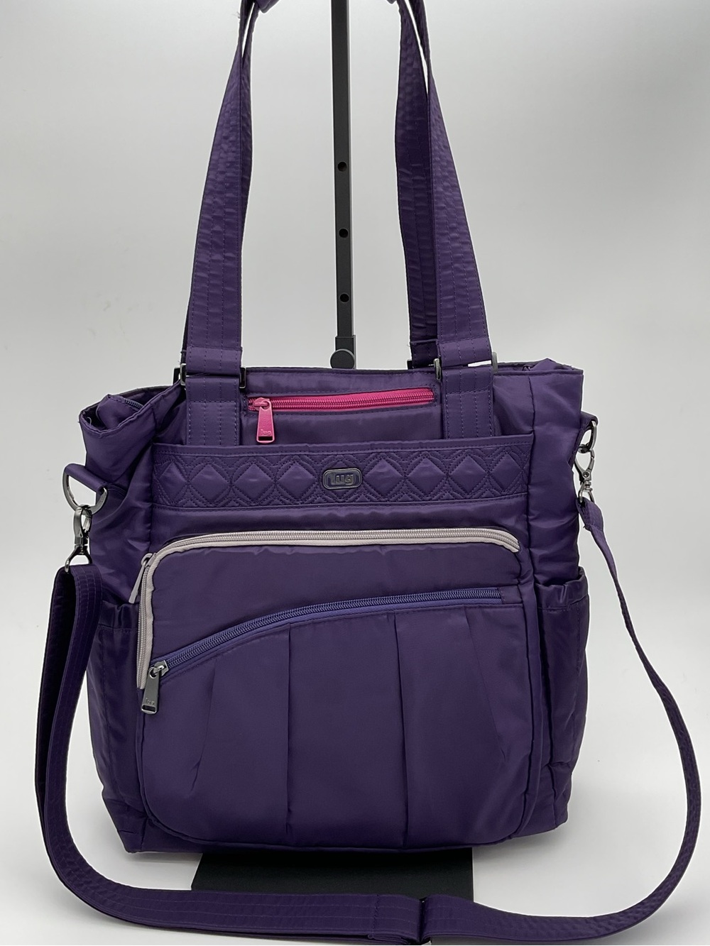 lug Ace Purple Quilted Shoulder & Crossbody Bag
